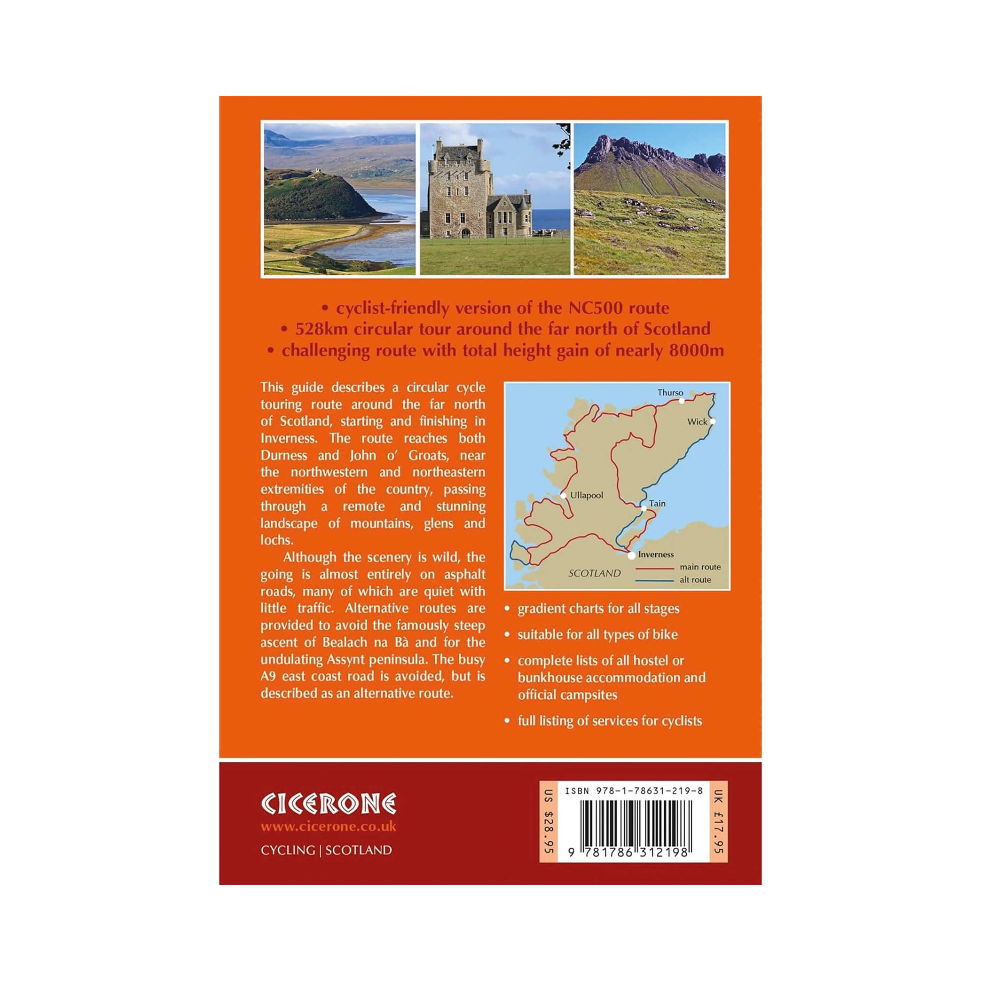 Cycling the North Coast 500 - Guidebook - Cicerone - Back Cover