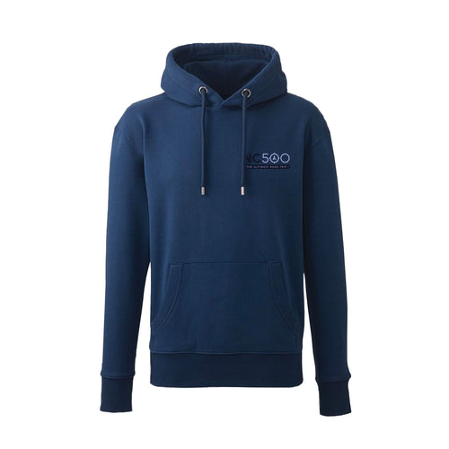 Biker Hoodie | Navy | Front | North Coast 500