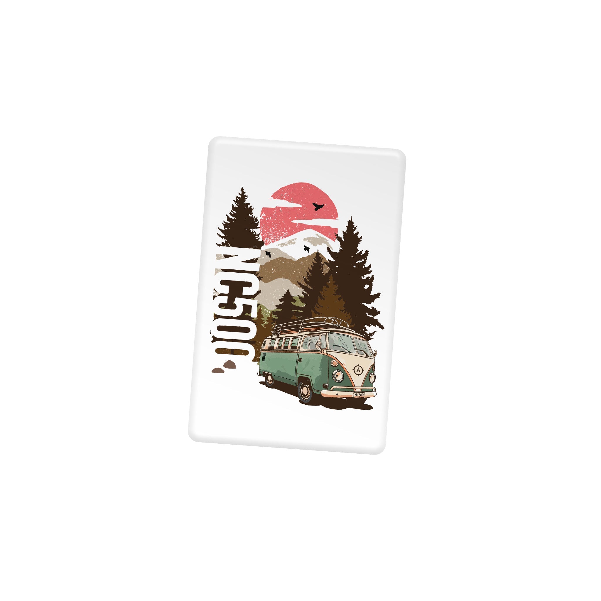 Campervan Fridge Magnet | White | North Coast 500
