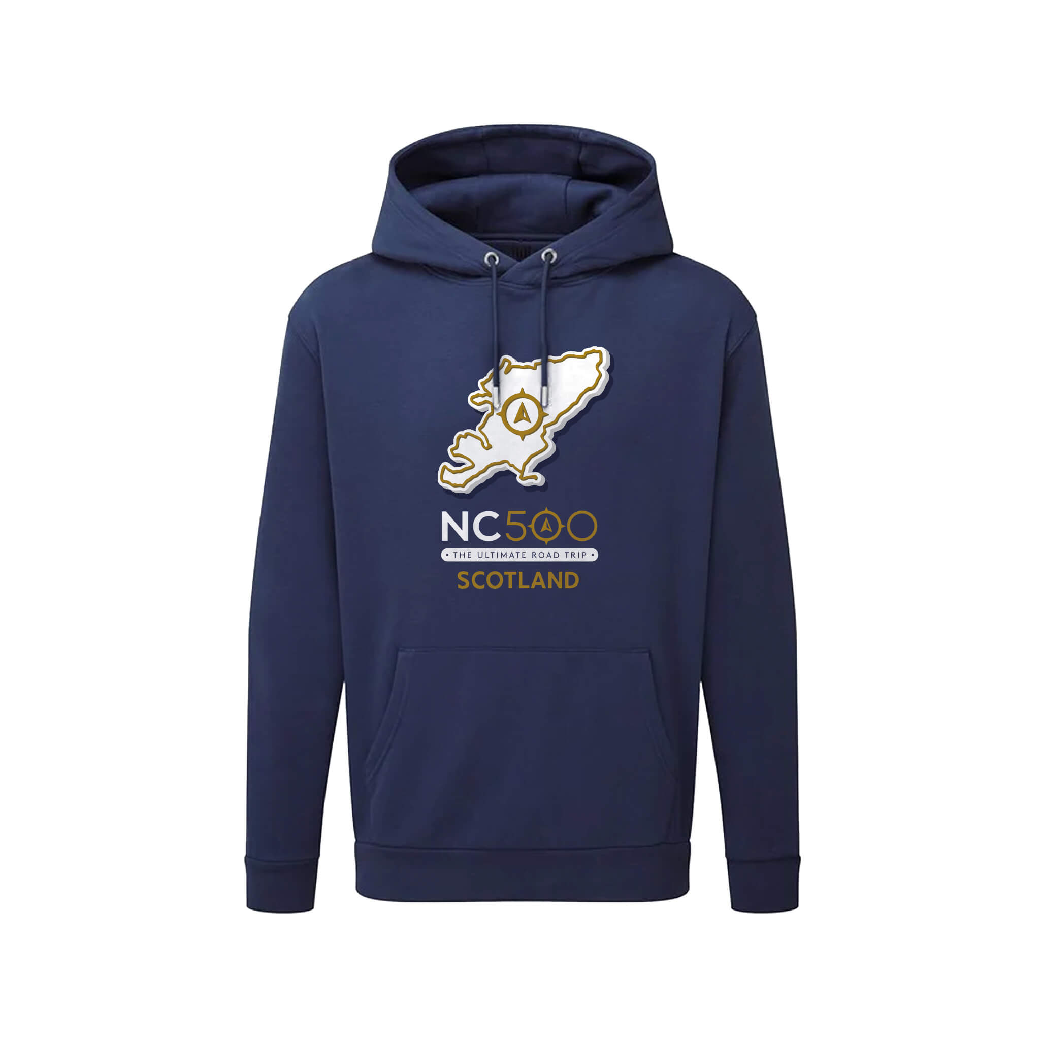 NC500 Destination Hoodie | Navy | Front  North Coast 500