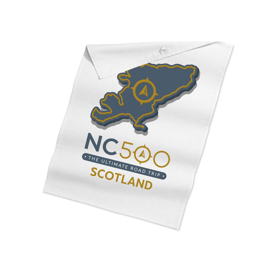 NC500 Destination Tea Towel | White | North Coast 500