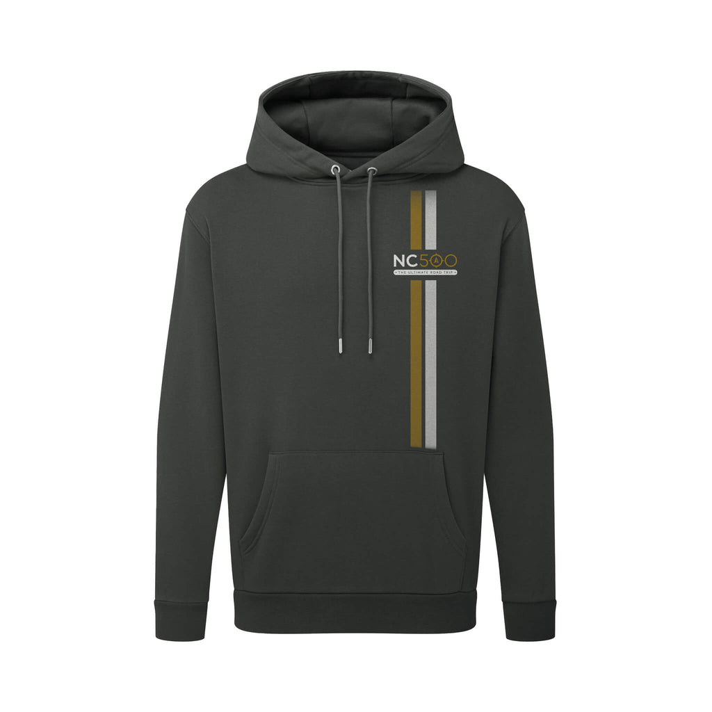 Explore Organic Cotton Hoodie | Carbon | Front | North Coast 500
