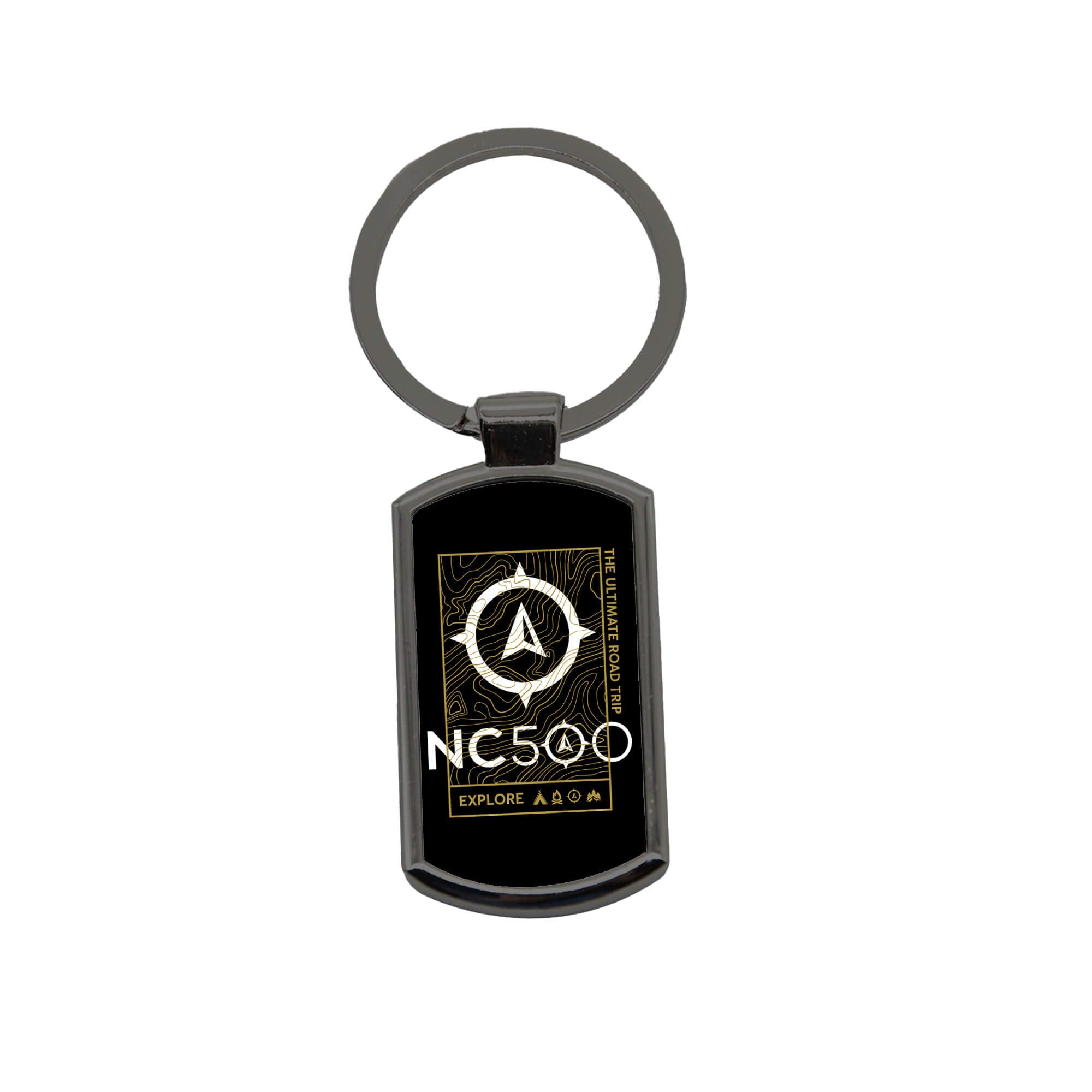 Explore Metal Keyring | Black | North Coast 500