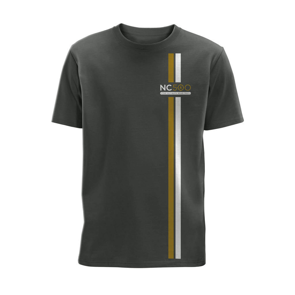 Explore Organic Cotton T-Shirt | Carbon | Front | North Coast 500