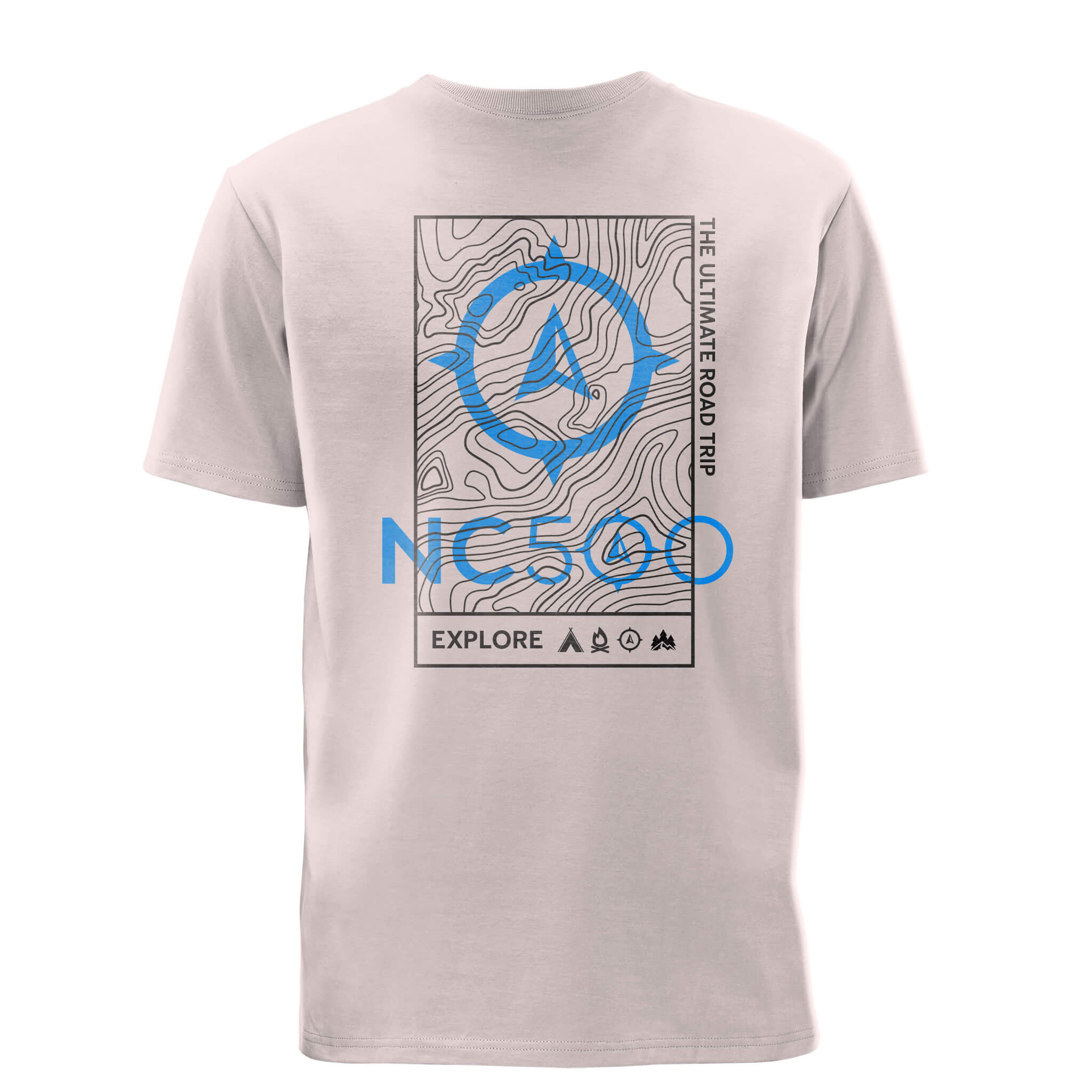 Explore Organic Cotton T-Shirt | Eco Raw | Back| North Coast 500