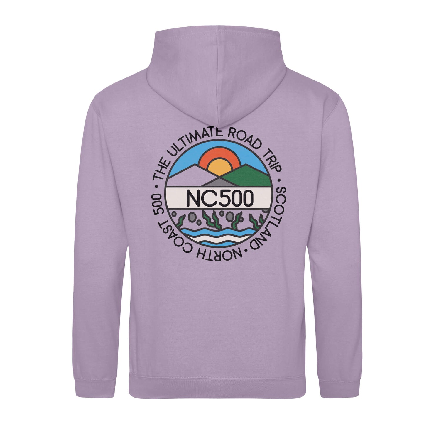 Land & Sea Hoodie | Lavender | Back | North Coast 500