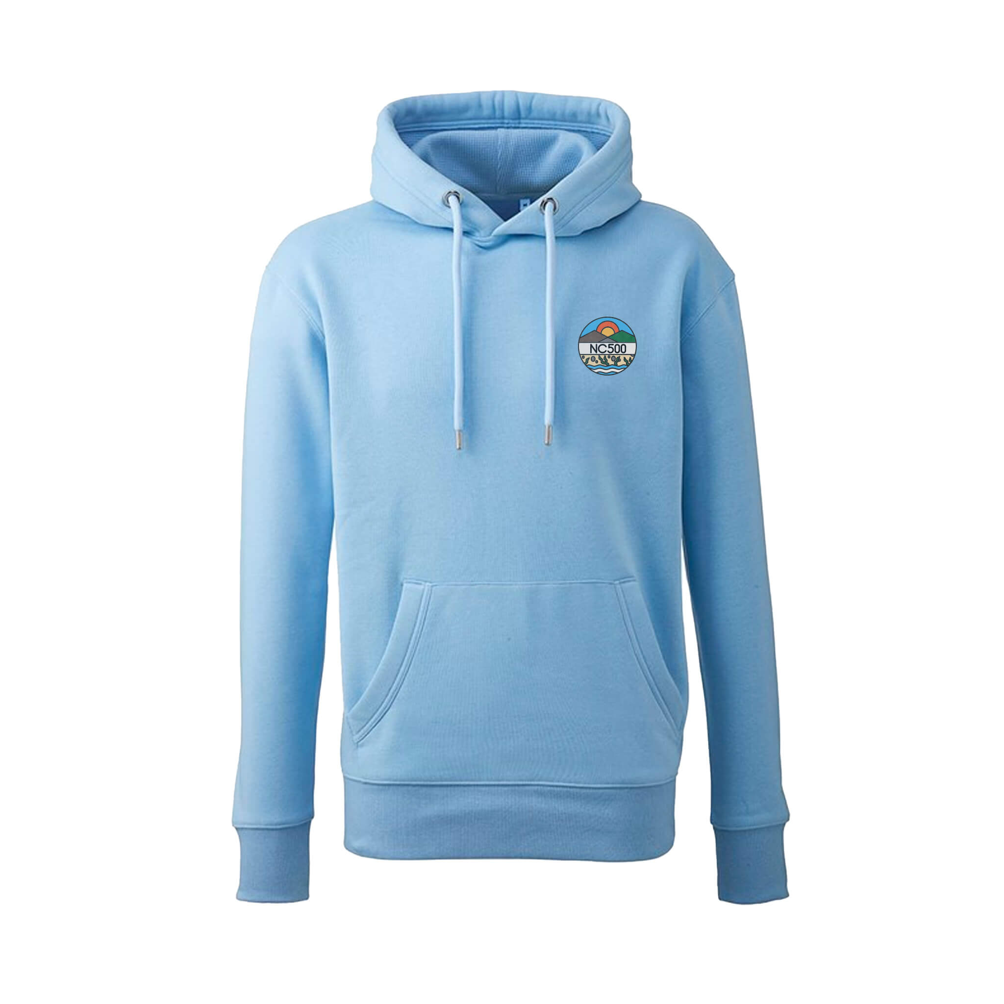 Land & Sea Hoodie | Light Blue | Front | North Coast 500
