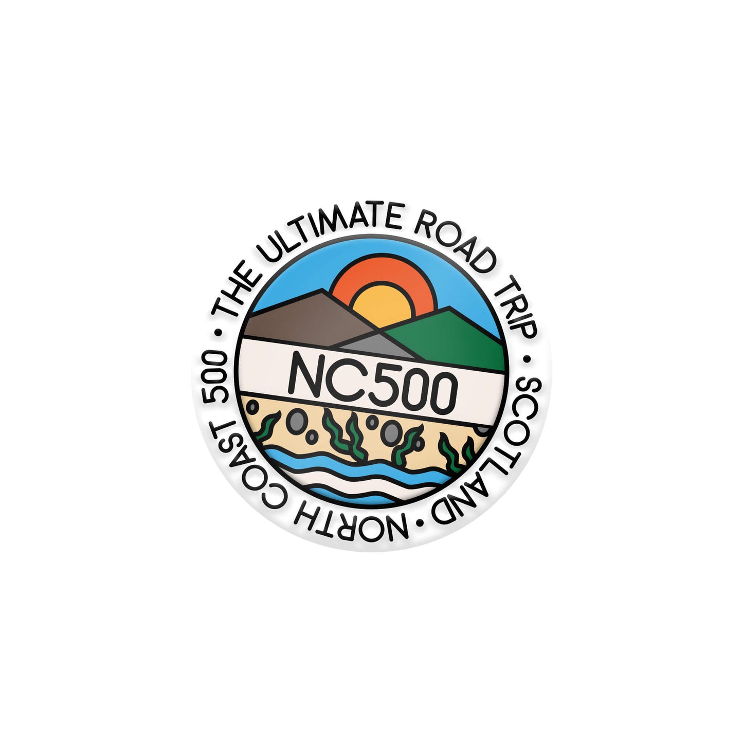 Land & Sea Car Sticker | North Coast 500