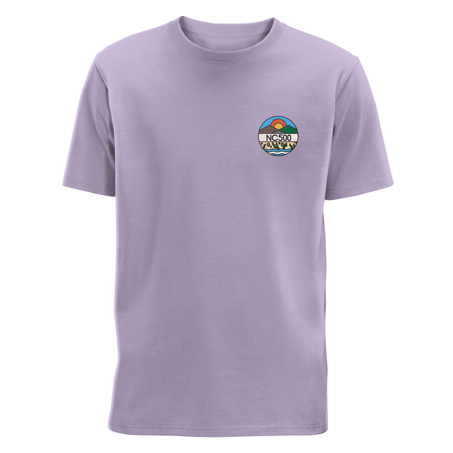 Land & Sea T-Shirt | Lavender | Front | North Coast 500