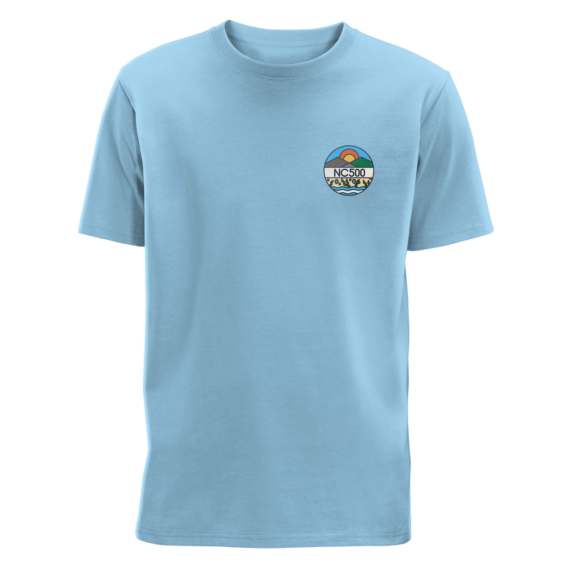 Land & Sea T-Shirt | Light Blue | Front | North Coast 500