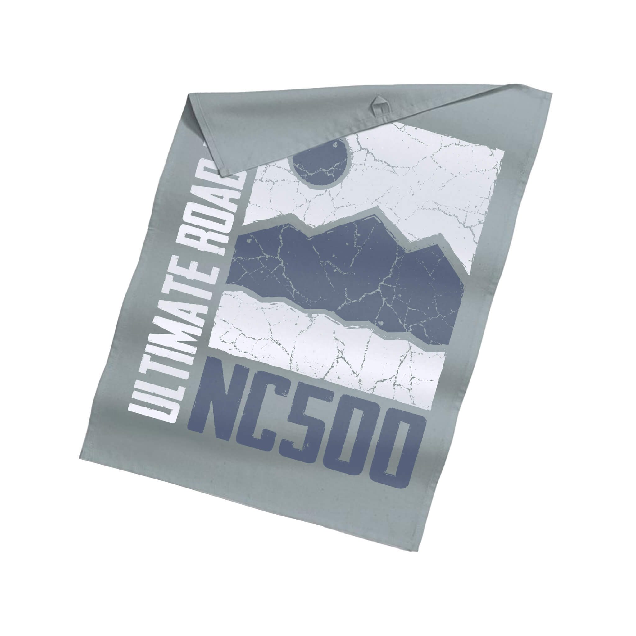 Road Trip Organic Cotton Tea Towel | Grey | North Coast 500