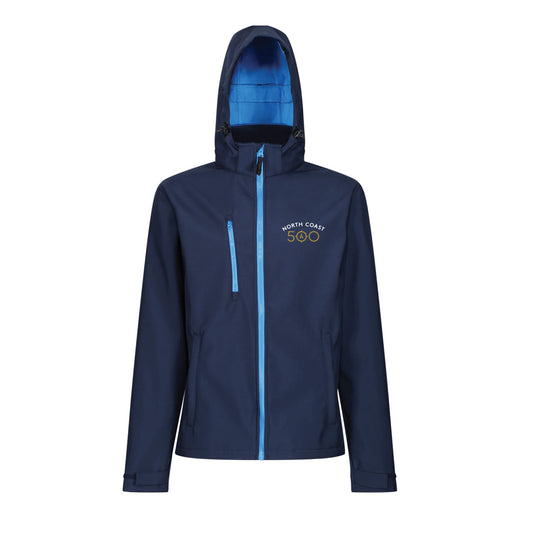 3-Layer Softshell Jacket with Hood - Navy - North Coast 500
