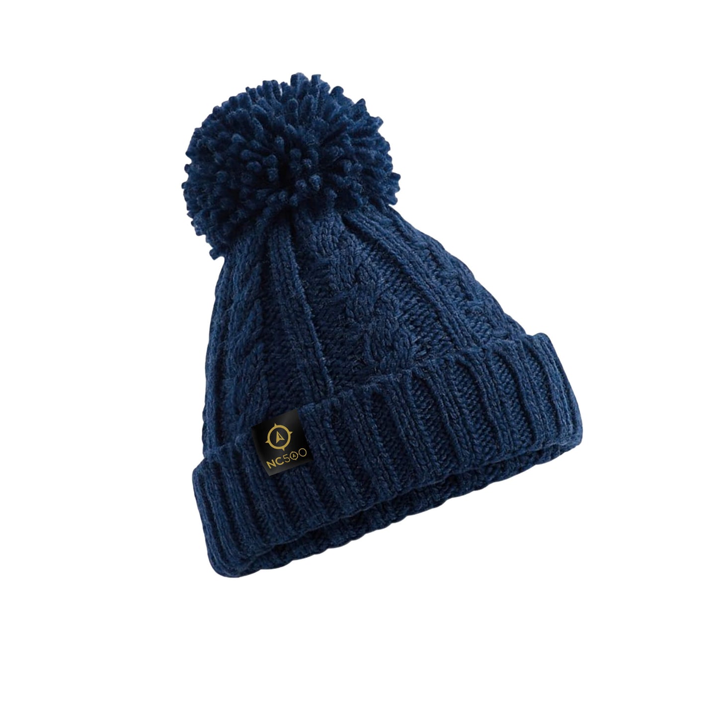 Cable Knit Beanie | Navy | North Coast 500