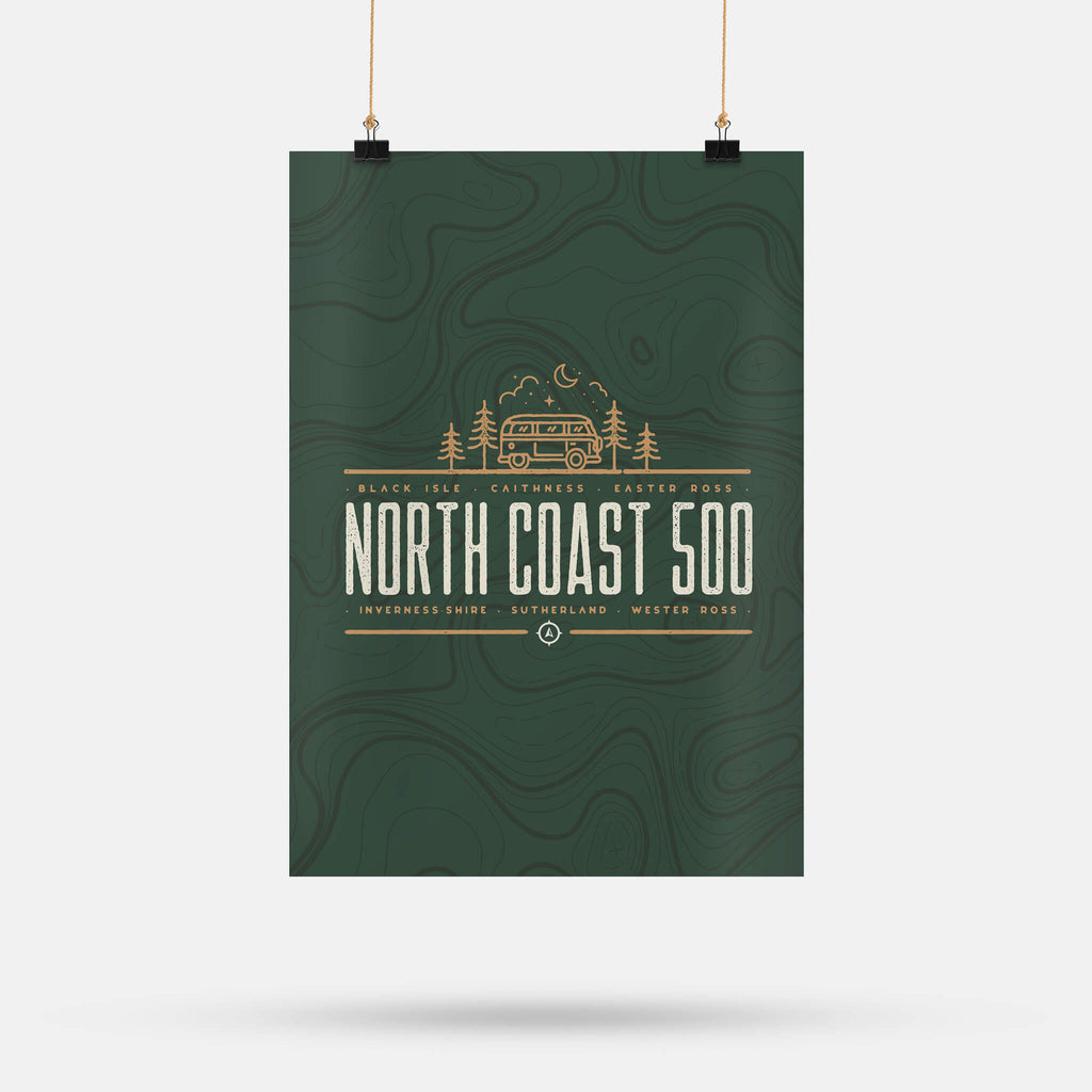 NC500 Camper Poster