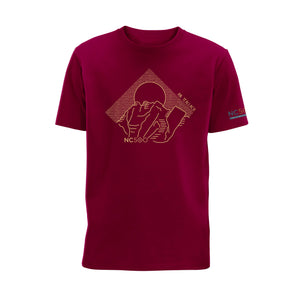 Mountain Organic Cotton T-Shirt - An Teallach - Burgundy - North Coast 500