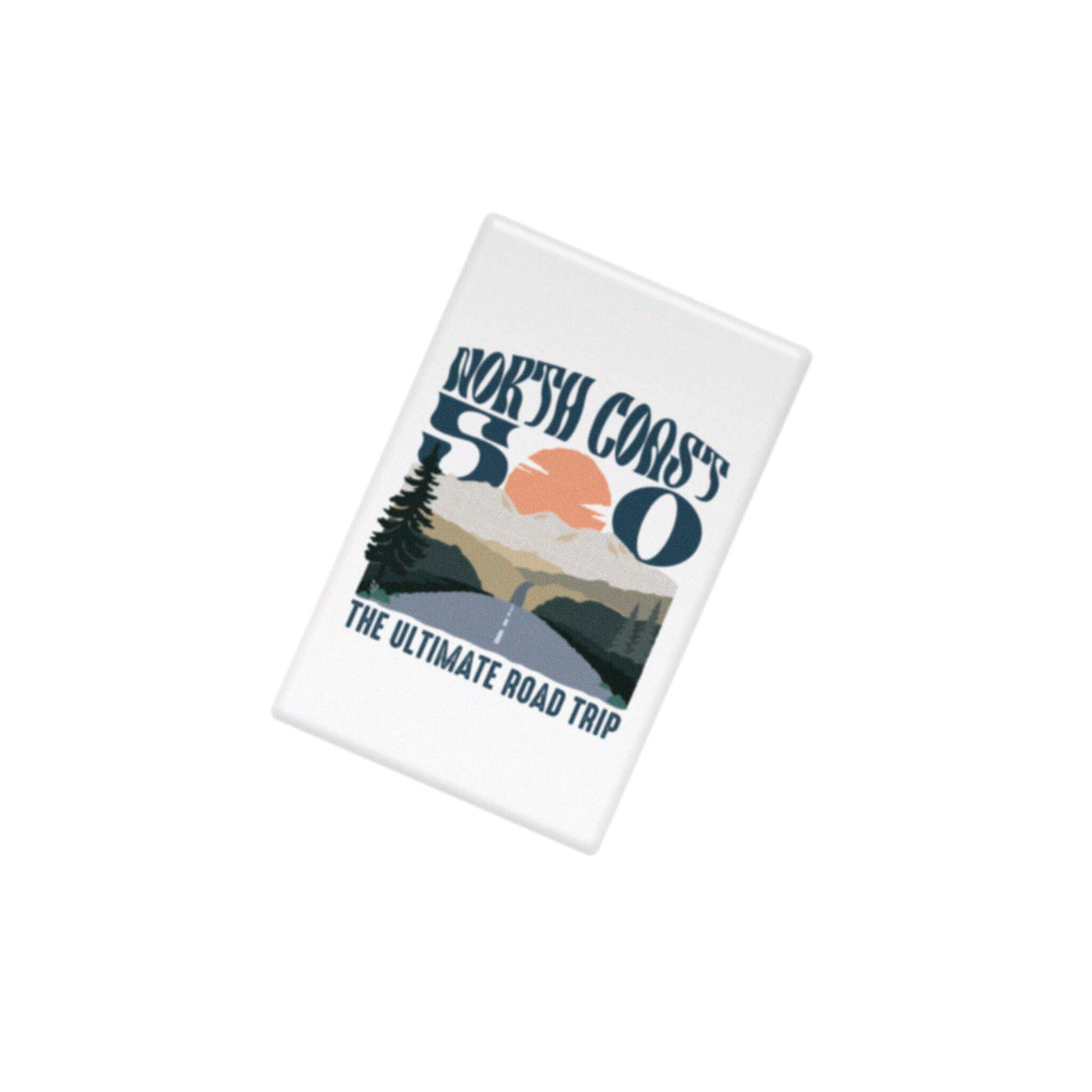 Into The Sunset Fridge Magnet - White - North Coast 500