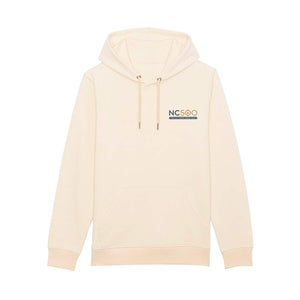 Into the Sunset Organic Cotton Hoodie - Off White - Front View - North Coast 500