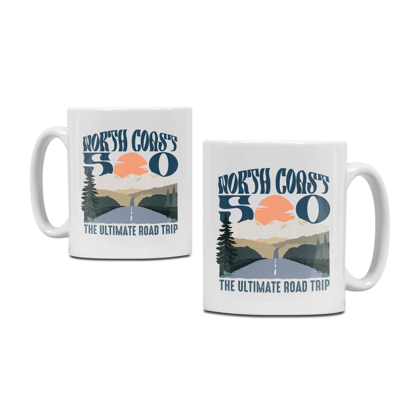 Into The Sunset Ceramic Mug - White - North Coast 500