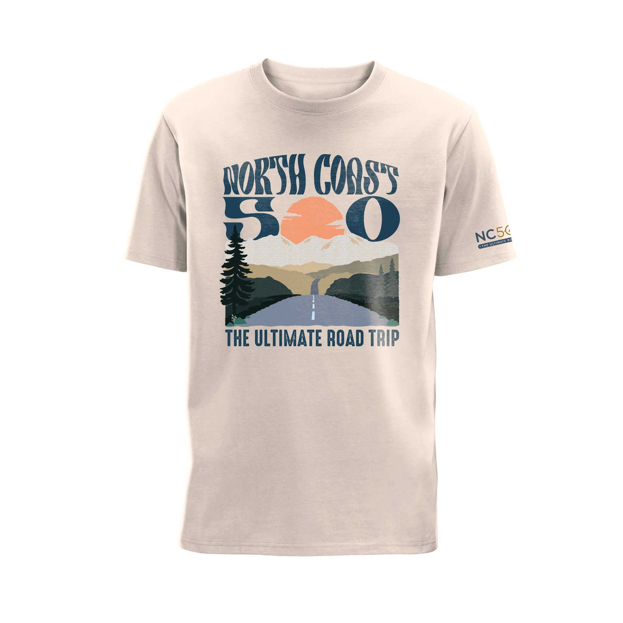 Into The Sunset Organic Cotton T-Shirt - Off White - North Coast 500