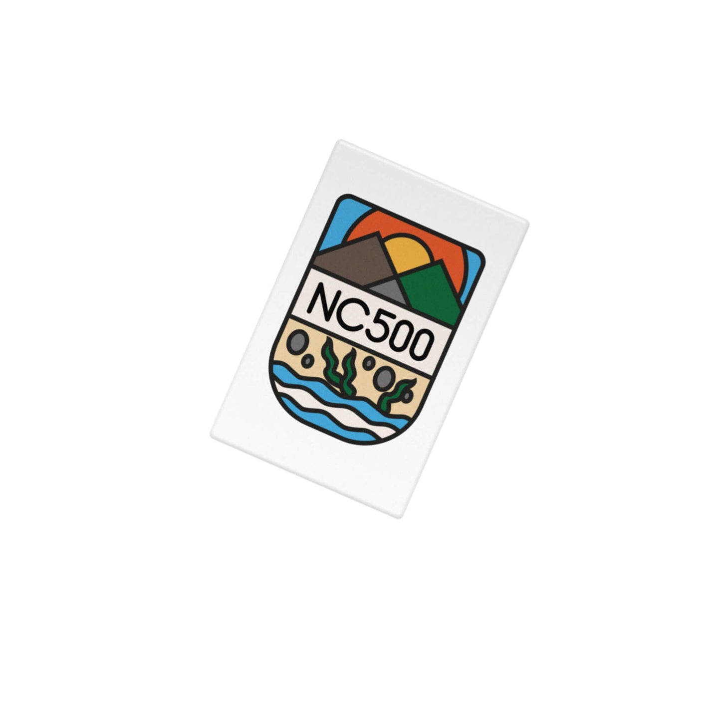 Land & Sea Fridge Magnet - White - North Coast 500