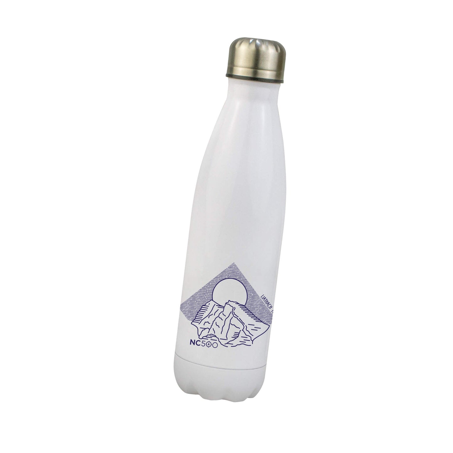 Mountain Stainless Steel Water Bottle - Liathach Ridge - White - North Coast 500
