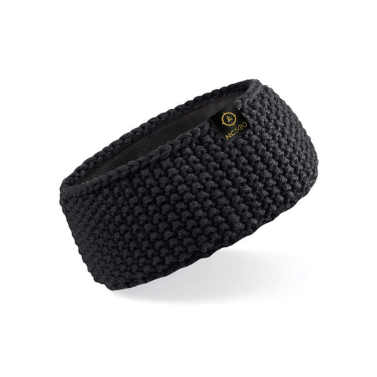 Mountainside Waffle Knit Headband | Black | North Coast 500