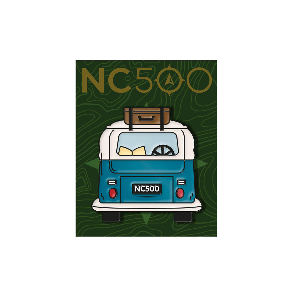 Van Life Pin Badge - Blue - North Coast 500
