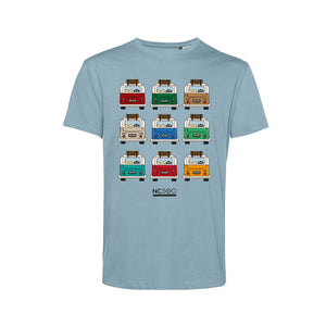 Van Life Organic Cotton T-Shirt - Blue Fog - North Coast 500