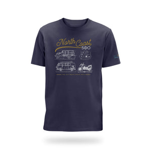 North Coast 500 Navy Transport T-Shirt