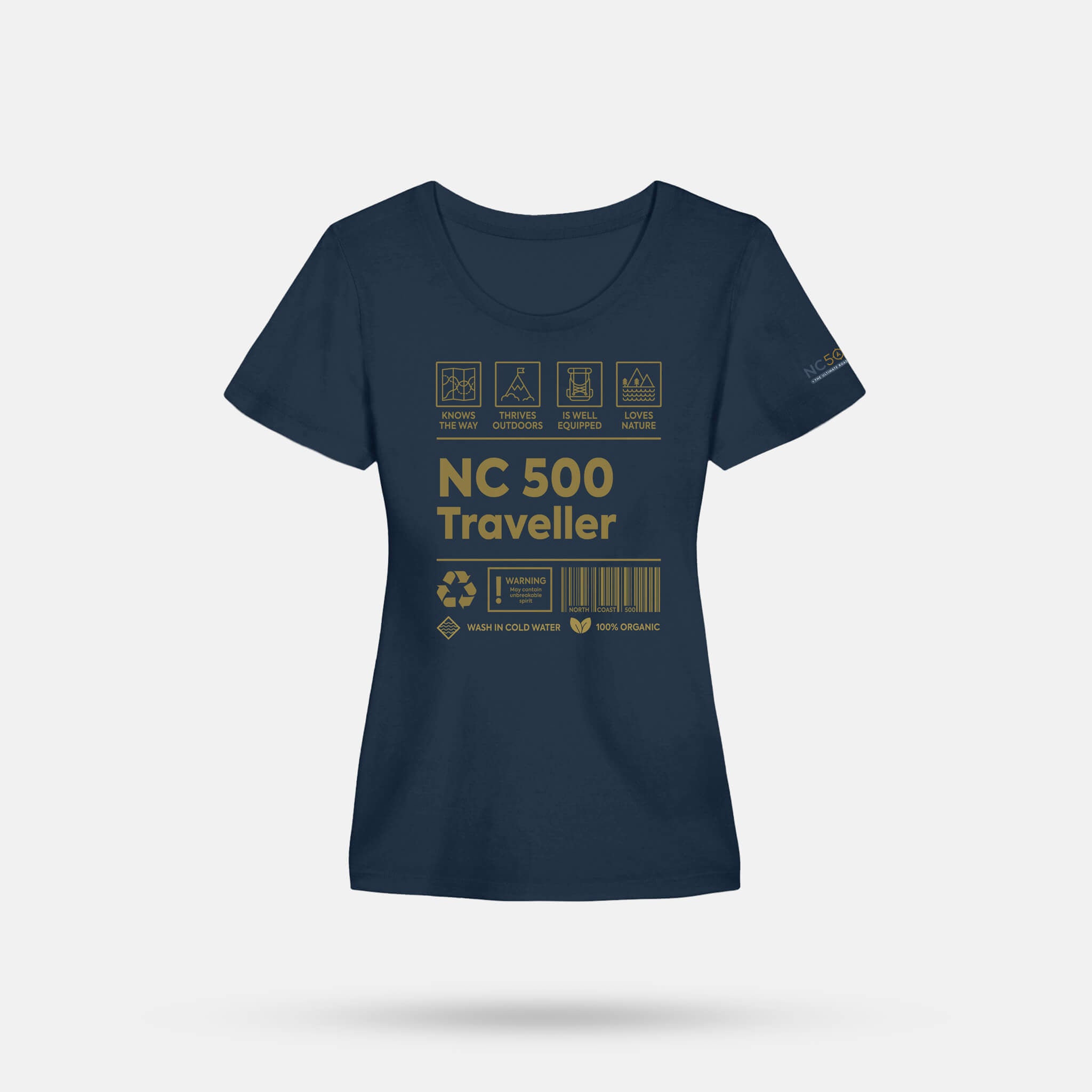 Navy NC500 Traveller Fitted T-Shirt