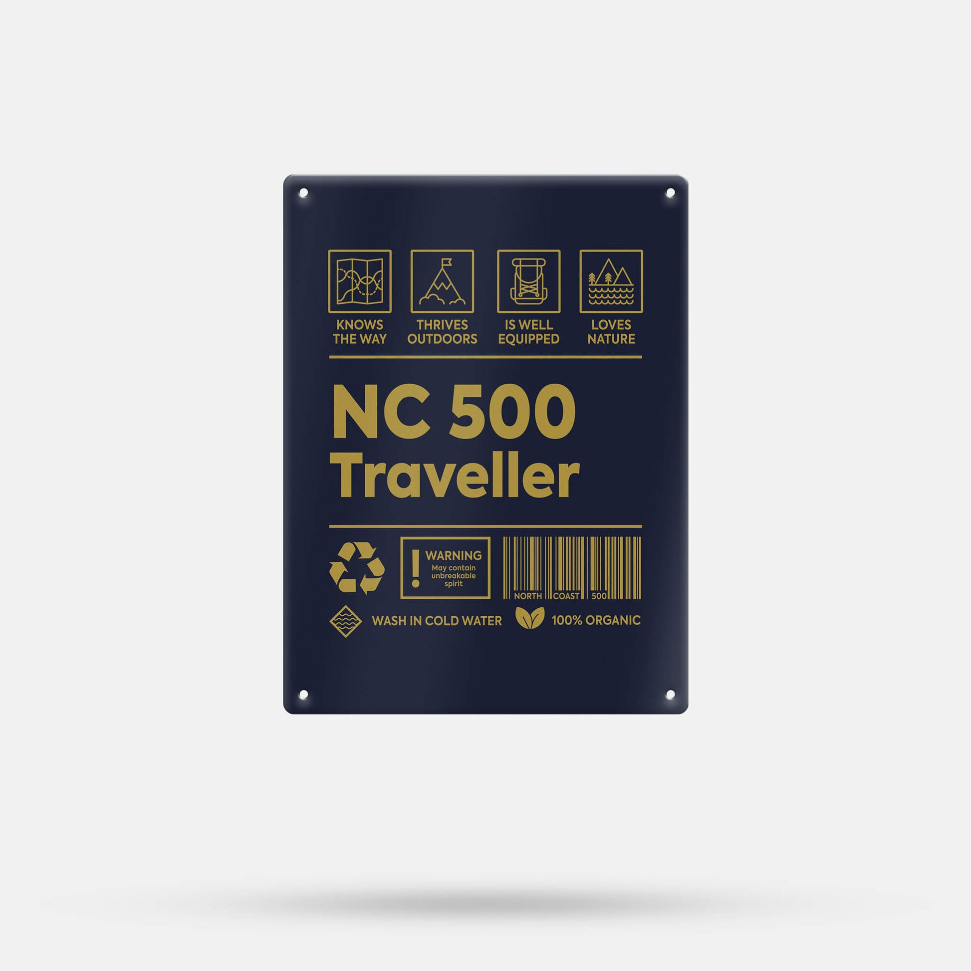 NC500 Traveller Metal Sign Wall Art