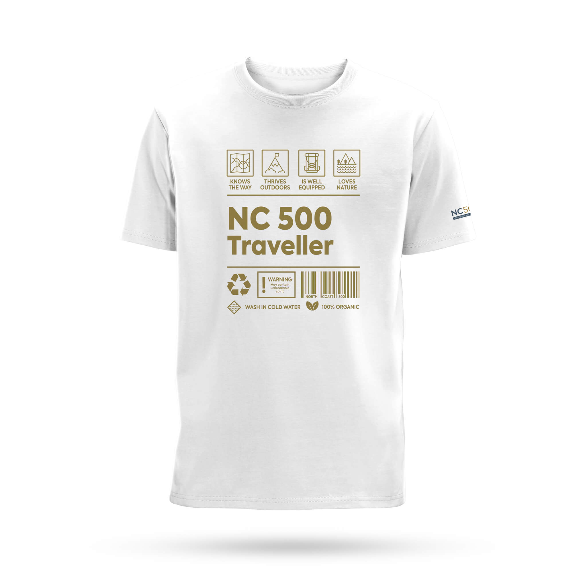 White NC500 Traveller T-Shirt