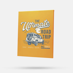 Premium wall canvas with NC500 ultimate road trip design